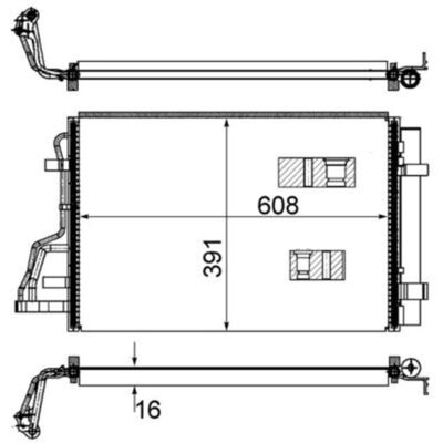 Condensator, Airconditioning Mahle Ac 697 000s Condensator, Airconditioning Mahle Ac 697 000s