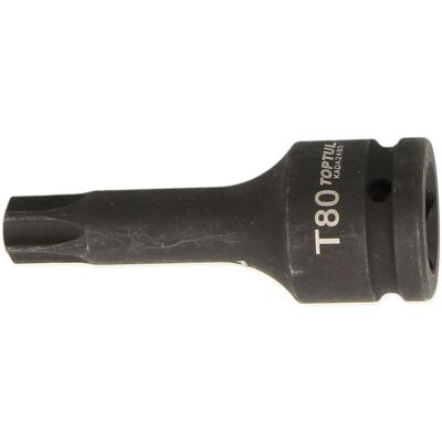 Slagmoerdop Toptul 3/4 Inch T80, Lengte 105mm Slagmoerdop Toptul 3/4 Inch T80, Lengte 105mm