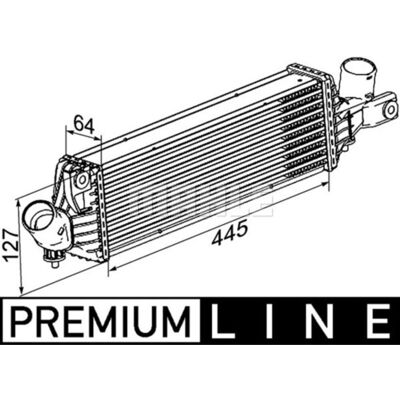 Intercooler, Inlaatluchtradiator Mahle Ci 355 000p Intercooler, Inlaatluchtradiator Mahle Ci 355 000p