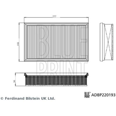 Luchtfilter Blue Print Adbp220193 Luchtfilter Blue Print Adbp220193