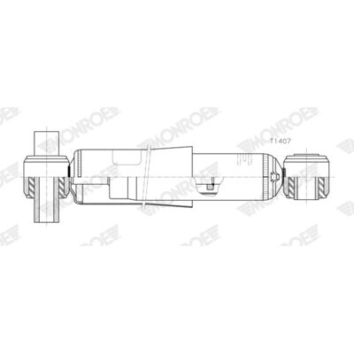 Schokdemper Monroe Magnum Axle Monroe T1407 Schokdemper Monroe Magnum Axle Monroe T1407