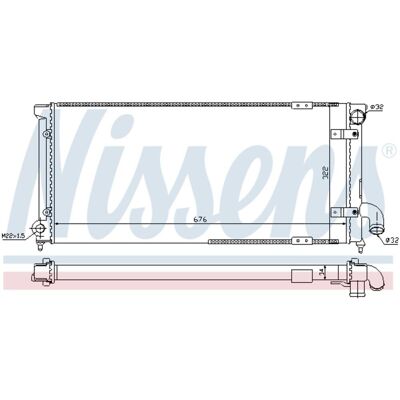 Radiator, Motorkoeling Nissens 63989 Radiator, Motorkoeling Nissens 63989