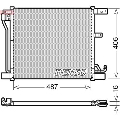 Condensator, Airconditioning Denso Dcn46018 Condensator, Airconditioning Denso Dcn46018