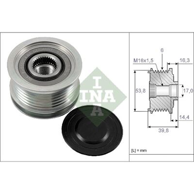 Schaeffler Ina Generator Vrijloop Ina 535 0170 10 Schaeffler Ina Generator Vrijloop Ina 535 0170 10