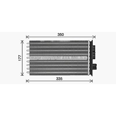 Warmtewisselaar, Interieur Verwarming Highway Automotive Iv6164 Warmtewisselaar, Interieur Verwarming Highway Automotive Iv6164