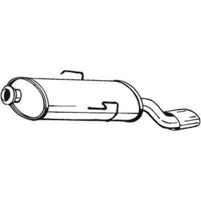 Geluiddemper Achter Bosal 135-215 Geluiddemper Achter Bosal 135-215