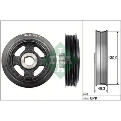 Schaeffler Ina Riemschijf, Krukas Ina 544 0181 10 Schaeffler Ina Riemschijf, Krukas Ina 544 0181 10