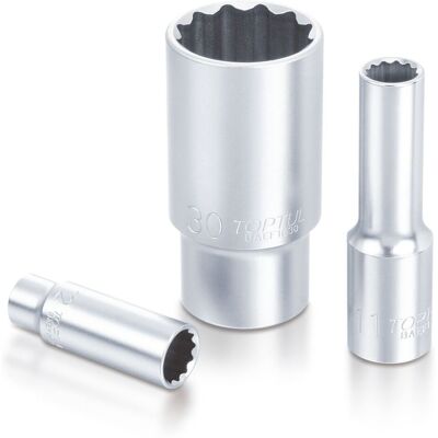 Twaalfkantige Moer 1/2 Toptul 32 Mm 12-Kant Lang Twaalfkantige Moer 1/2 Toptul 32 Mm 12-Kant Lang