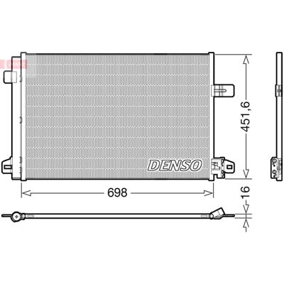 Condensator, Airconditioning Denso Dcn32028 Condensator, Airconditioning Denso Dcn32028