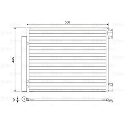 Condensator, Airconditioning Valeo 822569 Condensator, Airconditioning Valeo 822569