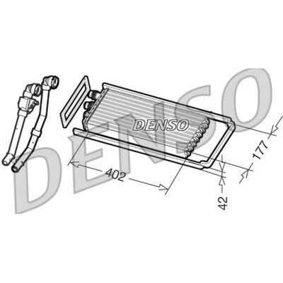 Warmtewisselaar, Interieur Verwarming Denso Drr12101 Warmtewisselaar, Interieur Verwarming Denso Drr12101