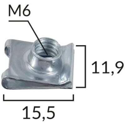 Bekledingsclip Romix Rom 16039, 10 Stuk Bekledingsclip Romix Rom 16039, 10 Stuk