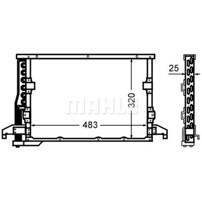 Condensator, Airconditioning Mahle Ac 512 000s Condensator, Airconditioning Mahle Ac 512 000s
