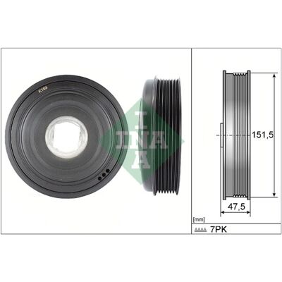 Schaeffler Ina Riemschijf, Krukas Ina 544 0136 10 Schaeffler Ina Riemschijf, Krukas Ina 544 0136 10