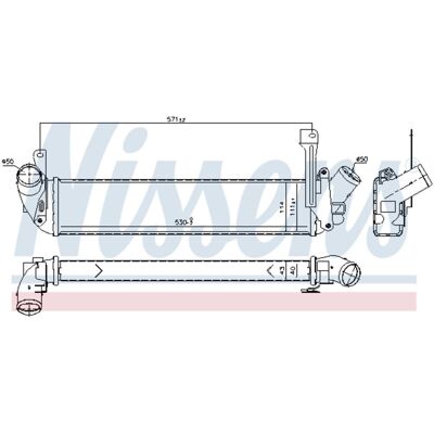 Intercooler Nissens 96198 Intercooler Nissens 96198