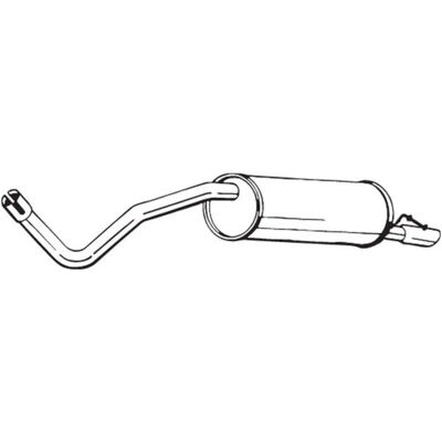 Geluiddemper Achter Bosal 279-645 Geluiddemper Achter Bosal 279-645