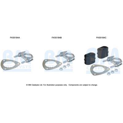 Montageset, Uitlaatpijp Bm Catalysts Fk50184b Montageset, Uitlaatpijp Bm Catalysts Fk50184b