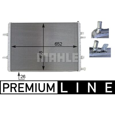 Lage-Temperatuurradiator, Laadluchtradiator Mahle Cir 3 000p Lage-Temperatuurradiator, Laadluchtradiator Mahle Cir 3 000p