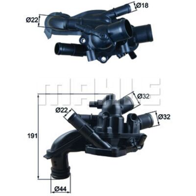 Thermostaat, Koelvloeistof Mahle Tm 46 105 Thermostaat, Koelvloeistof Mahle Tm 46 105