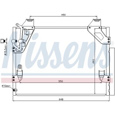 Condensator, Airconditioning Nissens 940082 Condensator, Airconditioning Nissens 940082