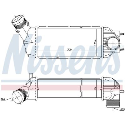 Intercooler Nissens 96720 Intercooler Nissens 96720