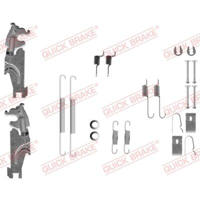 Toebehorenset, Remschoenen Quick Brake 105-0847s Toebehorenset, Remschoenen Quick Brake 105-0847s