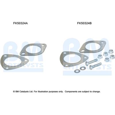 Montageset, Uitlaatpijp Bm Catalysts Fk50324b Montageset, Uitlaatpijp Bm Catalysts Fk50324b