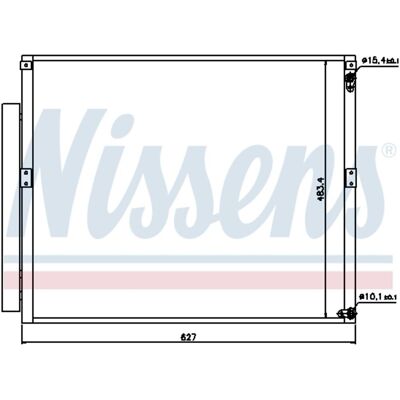 Condensator, Airconditioning Nissens 94919 Condensator, Airconditioning Nissens 94919