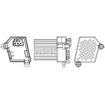 Regelaar, Binnenventilator Mahle Abr 33 000s Regelaar, Binnenventilator Mahle Abr 33 000s