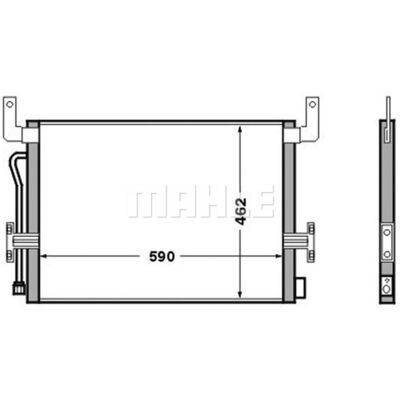 Condensator, Airconditioner Mahle Ac 524 000s Condensator, Airconditioner Mahle Ac 524 000s
