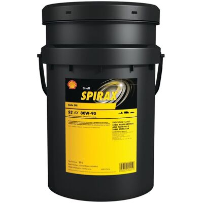 Automatische Transmissieolie Shell 550065649 Spirax S3 Atf Ax 80w90 20l Automatische Transmissieolie Shell 550065649 Spirax S3 Atf Ax 80w90 20l