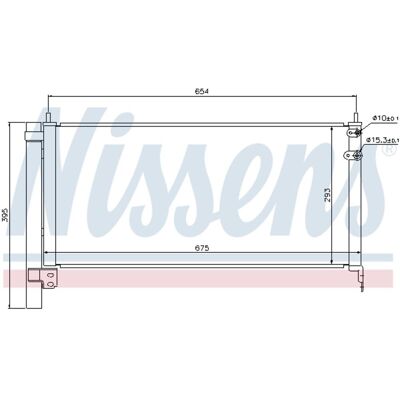 Condensator, Airconditioning Nissens 940175 Condensator, Airconditioning Nissens 940175