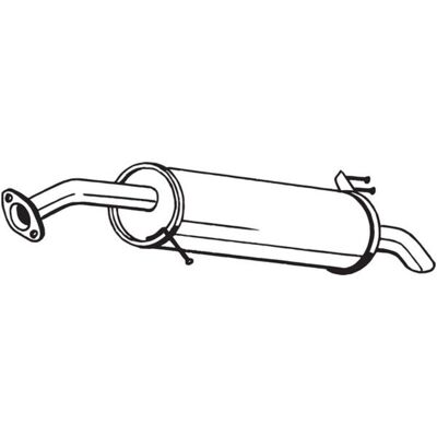 Geluiddemper Achter Bosal 169-079 Geluiddemper Achter Bosal 169-079