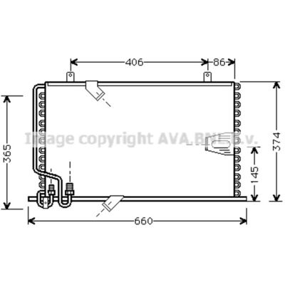Condensator, Airconditioning Ava Cooling Bw5184 Condensator, Airconditioning Ava Cooling Bw5184