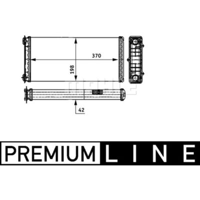 Warmtewisselaar, Interieur Verwarming Mahle Ah 117 000p Warmtewisselaar, Interieur Verwarming Mahle Ah 117 000p