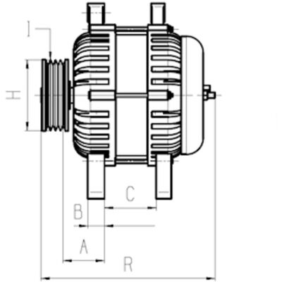 Dynamo / Alternator Hc-Cargo F 032 116 818 Dynamo / Alternator Hc-Cargo F 032 116 818