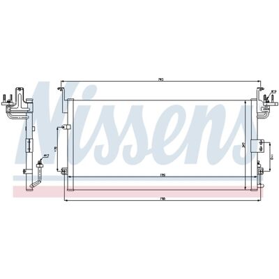 Condensator, Airconditioning Nissens 94775 Condensator, Airconditioning Nissens 94775