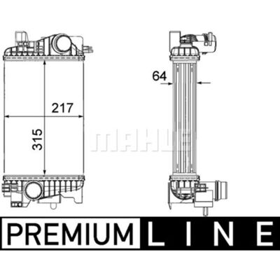 Intercooler, Inlaatluchtradiator Mahle Ci 263 000p Intercooler, Inlaatluchtradiator Mahle Ci 263 000p