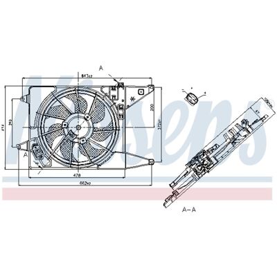 Koelventilatorwiel, Motorkoeling Nissens 85710 Koelventilatorwiel, Motorkoeling Nissens 85710