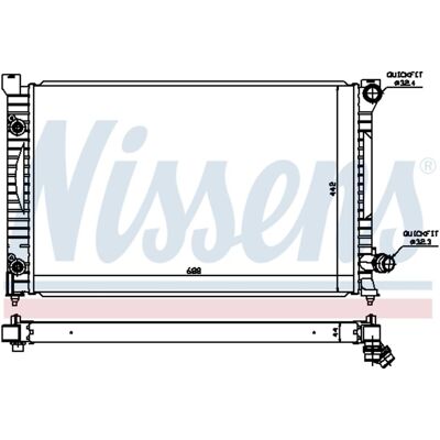 Radiator, Motorkoeling Nissens 60424 Radiator, Motorkoeling Nissens 60424