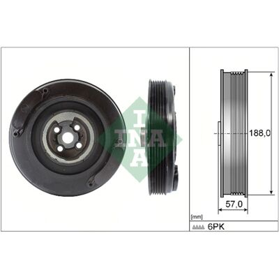 Schaeffler Ina Riemschijf, Krukas Ina 544 0002 10 Schaeffler Ina Riemschijf, Krukas Ina 544 0002 10