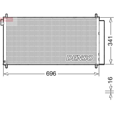 Condensator, Airconditioning Denso Dcn50121 Condensator, Airconditioning Denso Dcn50121