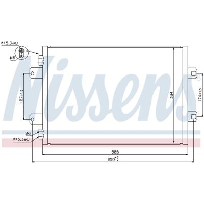 Condensator, Airconditioning Nissens 940077 Condensator, Airconditioning Nissens 940077