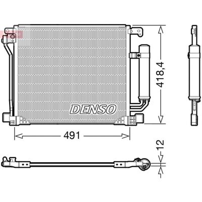 Condensator, Airconditioning Denso Dcn46025 Condensator, Airconditioning Denso Dcn46025