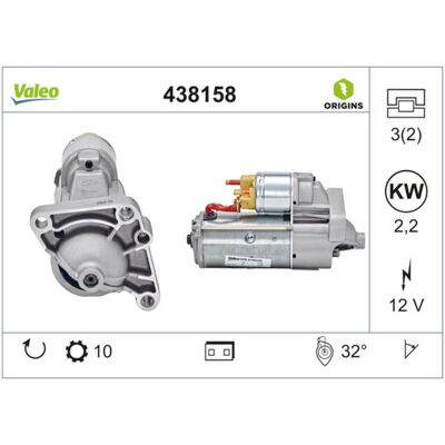 Starter Valeo Origins New Valeo 438158 Starter Valeo Origins New Valeo 438158