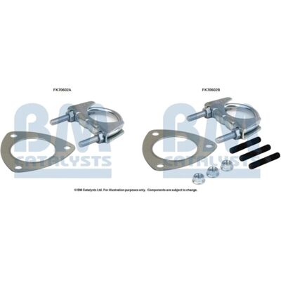 Montageset, Uitlaatpijp Bm Catalysts Fk70602b Montageset, Uitlaatpijp Bm Catalysts Fk70602b
