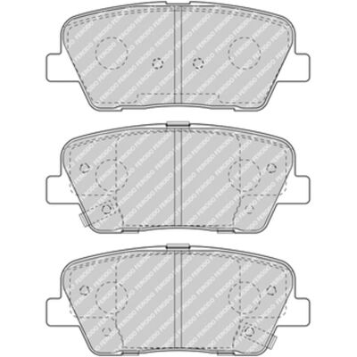 Remblokset Ferodo Fdb4391, Achter Remblokset Ferodo Fdb4391, Achter