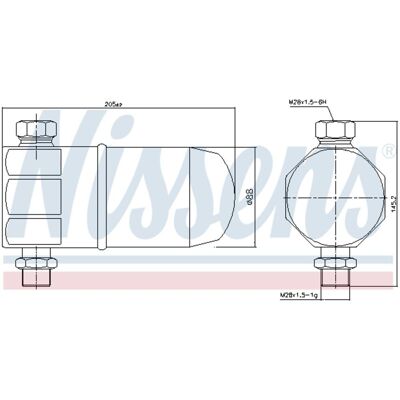 Droger, Airconditioningsysteem Nissens 95324 Droger, Airconditioningsysteem Nissens 95324