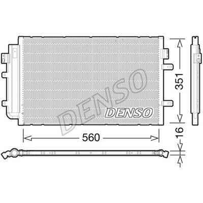 Condensator, Airconditioning Denso Dcn12005 Condensator, Airconditioning Denso Dcn12005