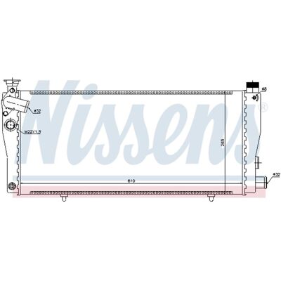 Radiator, Motorkoeling Nissens 63709 Radiator, Motorkoeling Nissens 63709